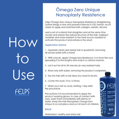 Felps Professional Thermal Sealing Omega Zero Unique Nanoplastia Resistance 1000ml