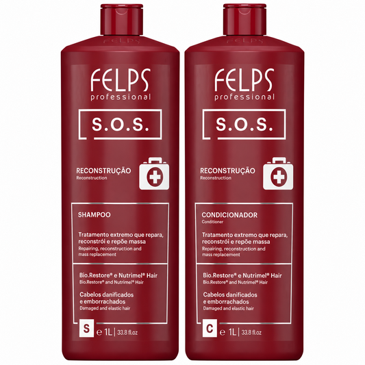 Felps SOS Extreme Reconstruction Instant Repair Shampoo and Conditioner 1000ml