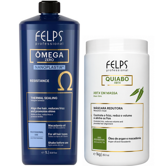 Felps Thermal Sealing Omega Zero Nanoplastia & XBTX Okra Smoothing Mask 1L Duo