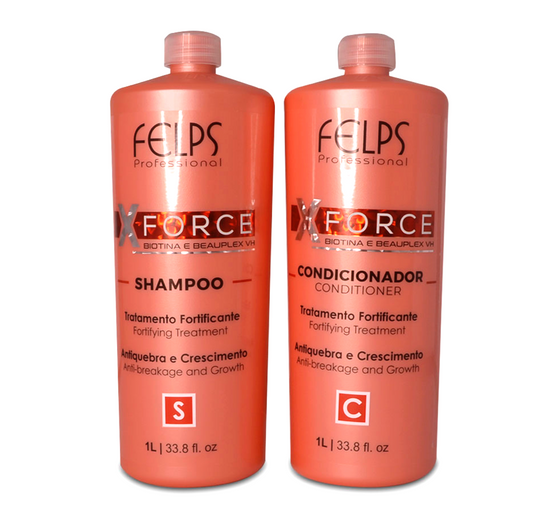 Felps X Force Biotin Hair Growth Shampoo and Fortifying Conditioner 1000ml