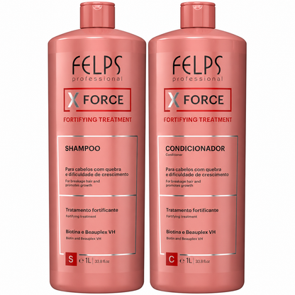 Felps X Force Biotin Hair Growth Shampoo and Fortifying Conditioner 1000ml