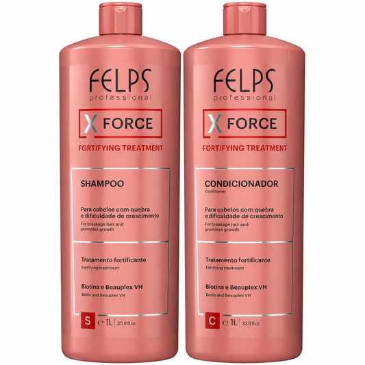 Felps X Force Biotin Hair Growth Shampoo and Fortifying Conditioner 1000ml