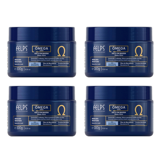 Felps XBTX Omega Zero Volume Control Reduction Mask Macadamia Oil 300g (4pc)