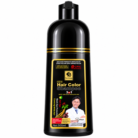 Fenkang Hair Color Instant 3 In 1 Dye Shampoo 500ml