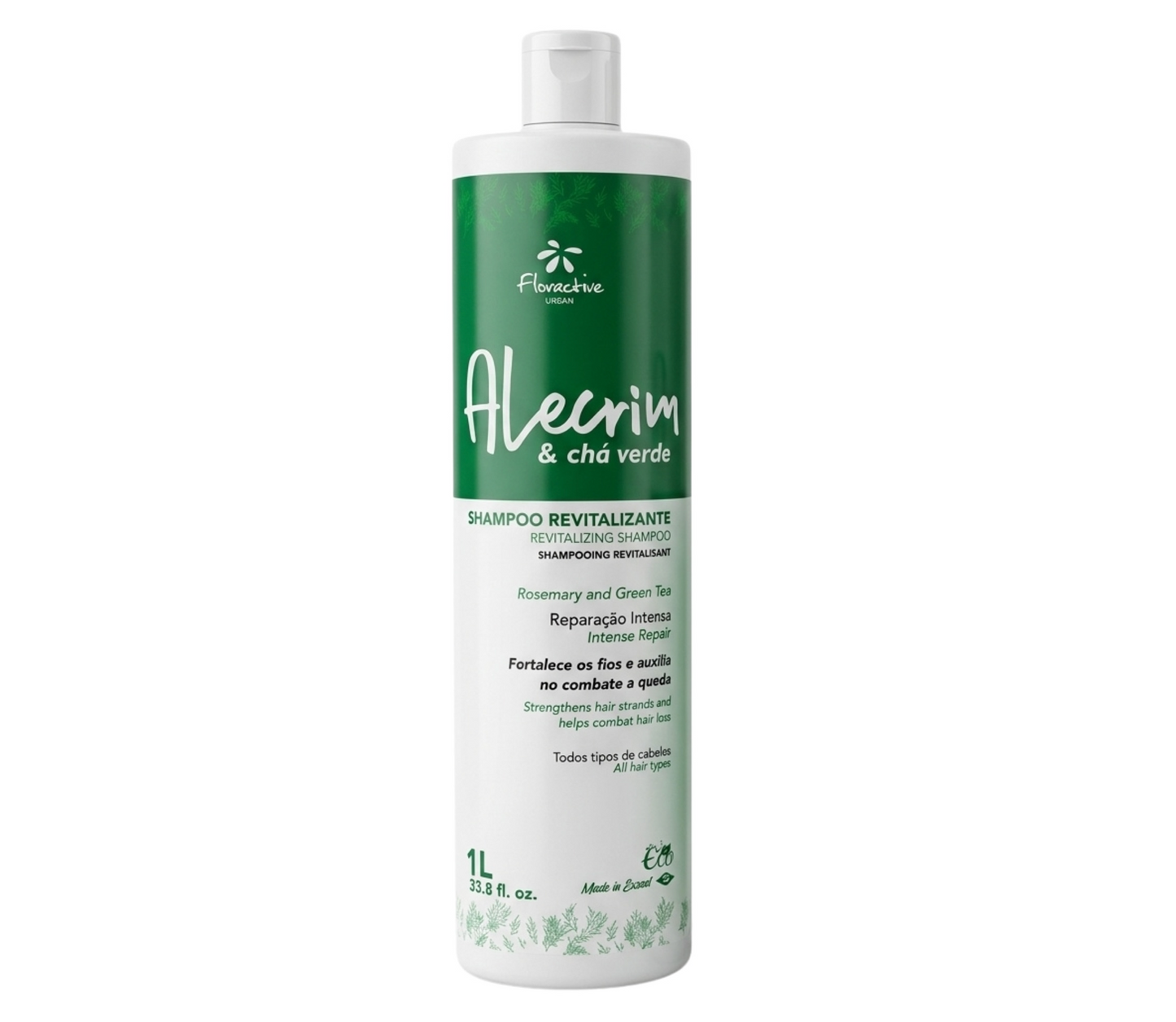 Floractive Alecrim Rosemary & Green Tea Revitalising Shampoo 1000ml