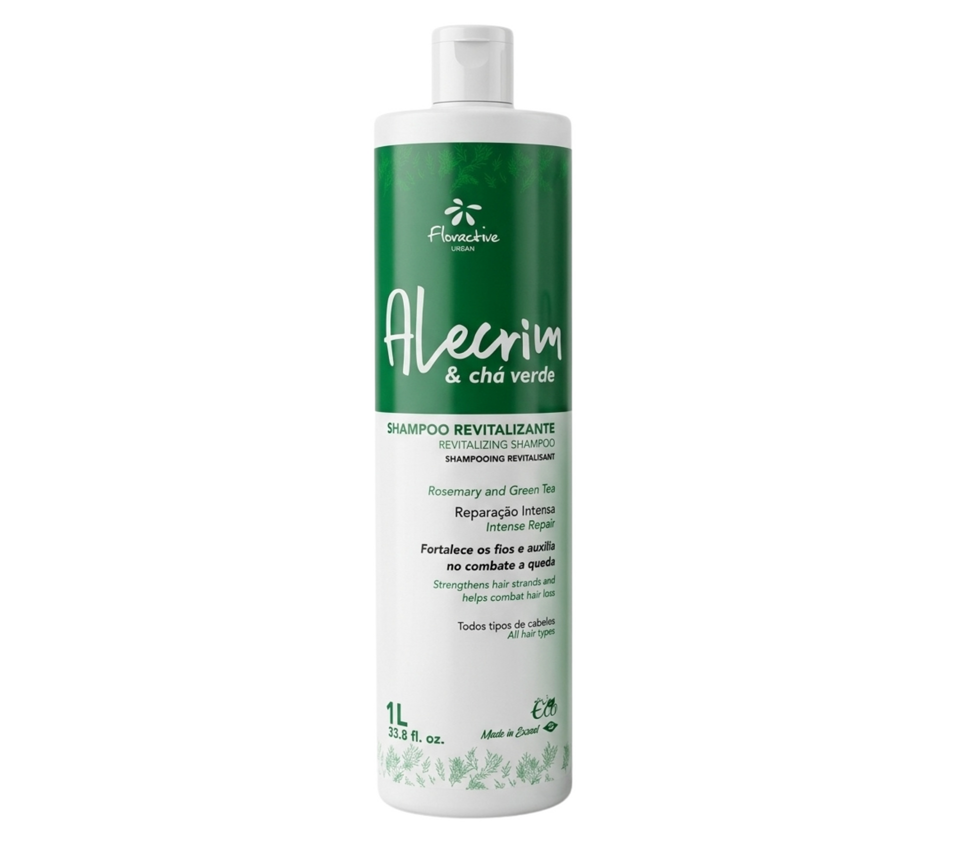 Floractive Alecrim Rosemary & Green Tea Revitalising Shampoo 1000ml