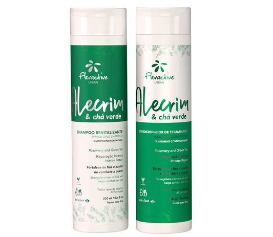 Floractive Alecrim Rosemary & Green Tea Revitalising Shampoo and Conditioner 300ml