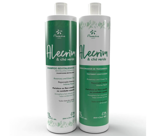Floractive Alecrim Rosemary & Green Tea Shampoo and Conditioner 1000ml