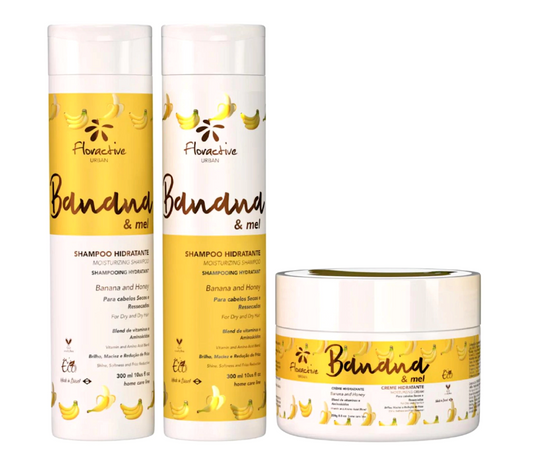 Floractive Banana and Honey Moisturising Shampoo & Conditioner + Mask