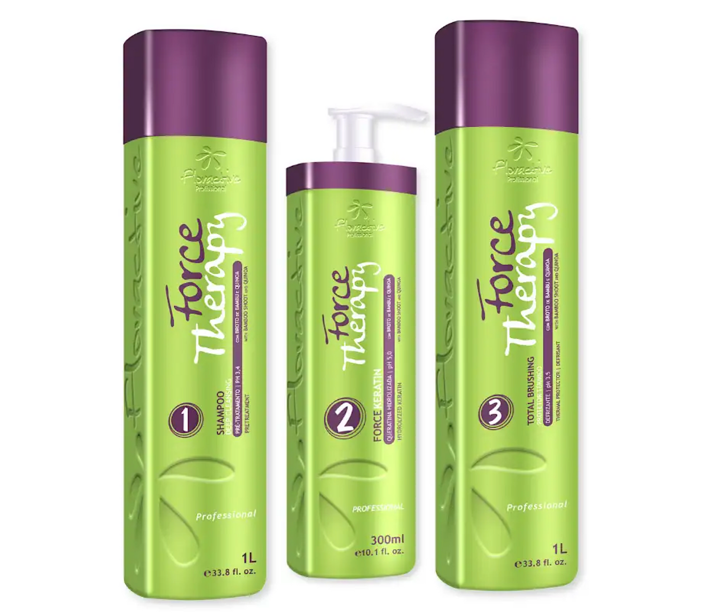 Floractive Force Therapy Keratin Rebuilder Treatment Kit (3pc)