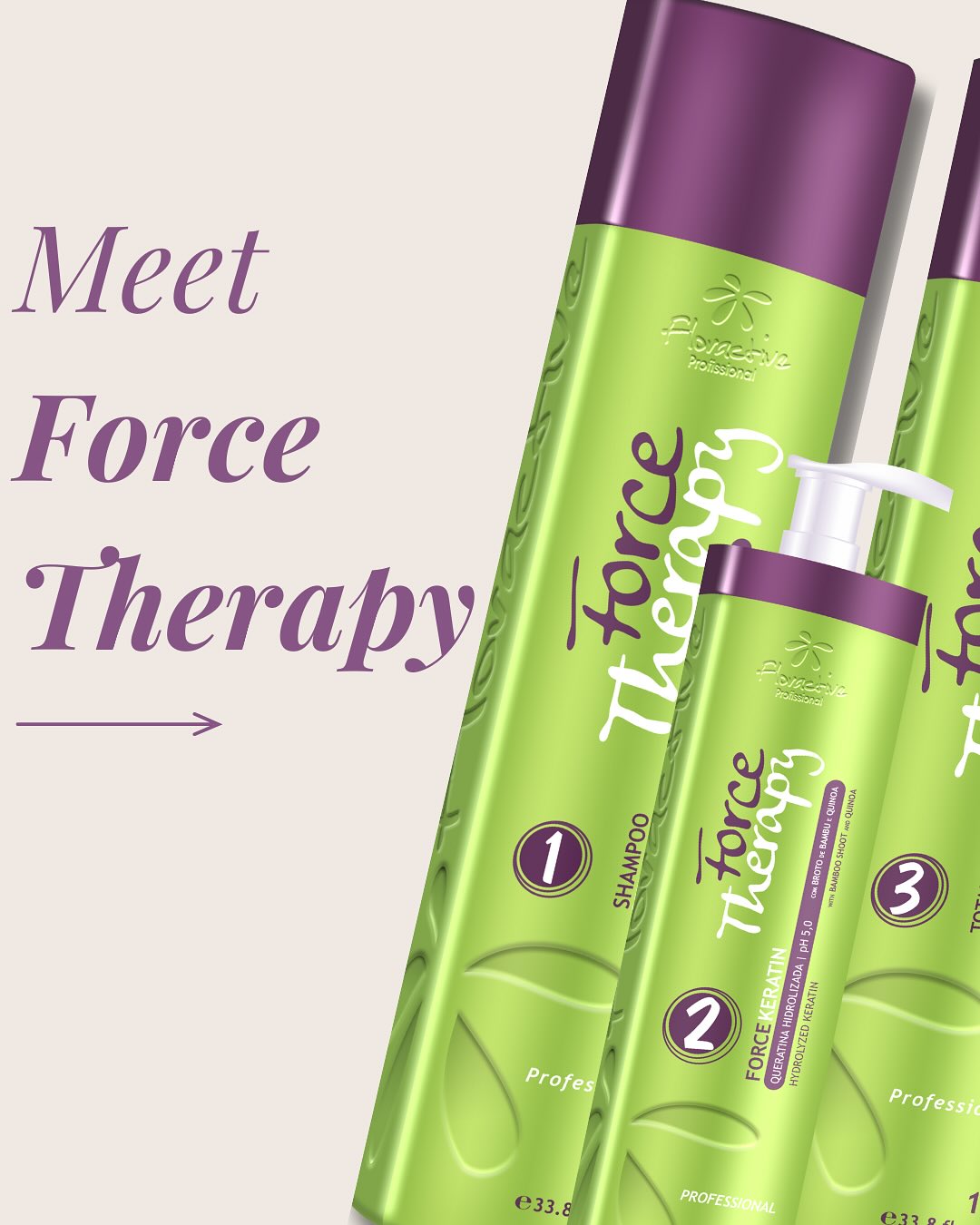 Floractive Force Therapy Keratin Smoothing Treatment 2 300ml
