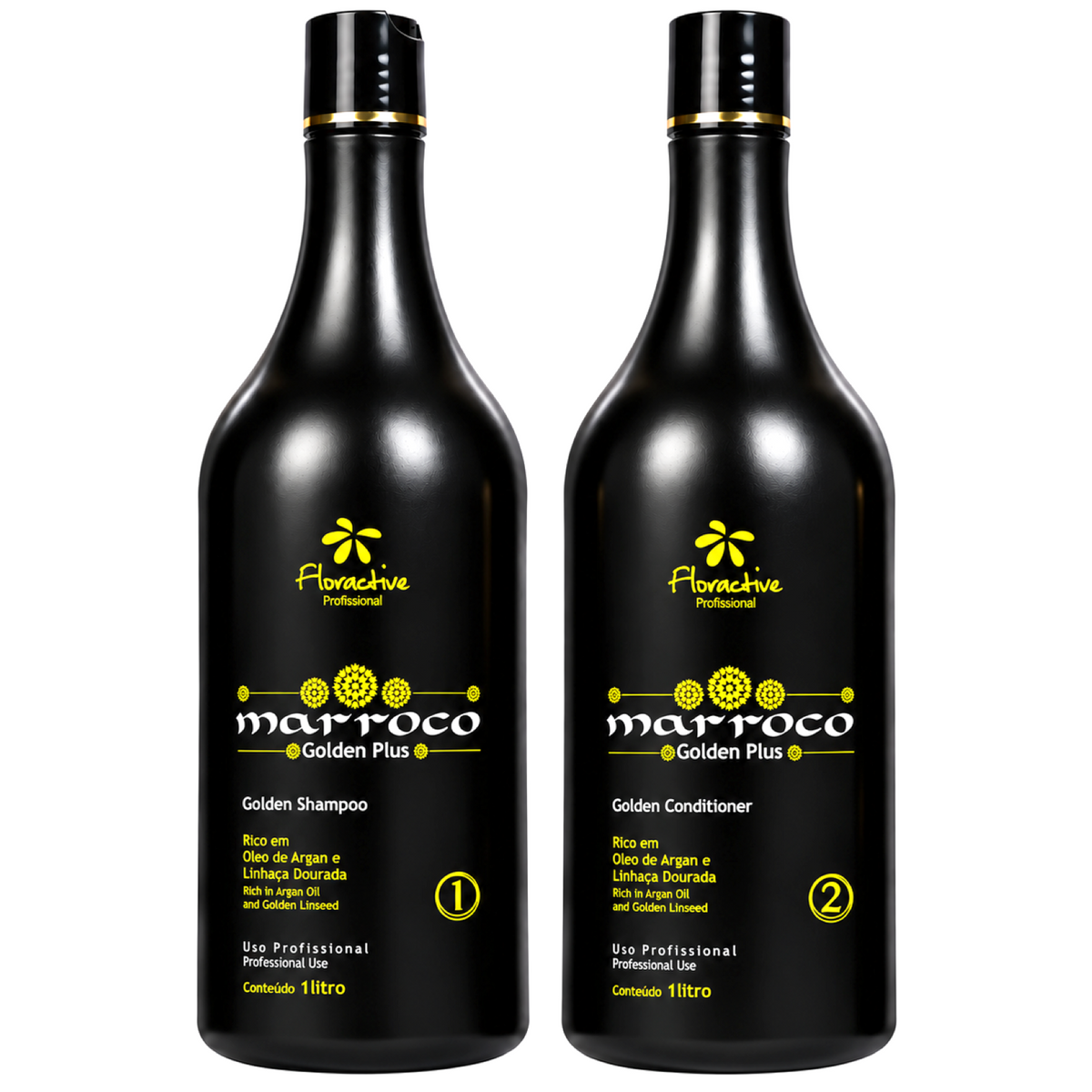 Floractive Marocco Golden Plus Golden Shampoo and Conditioner 1000ml