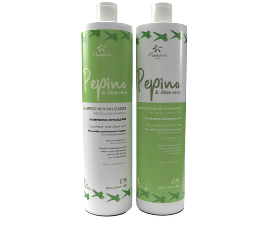 Floractive Pepino Cucumber & Aloe Vera Hair Growth Shampoo and Conditioner 1000ml