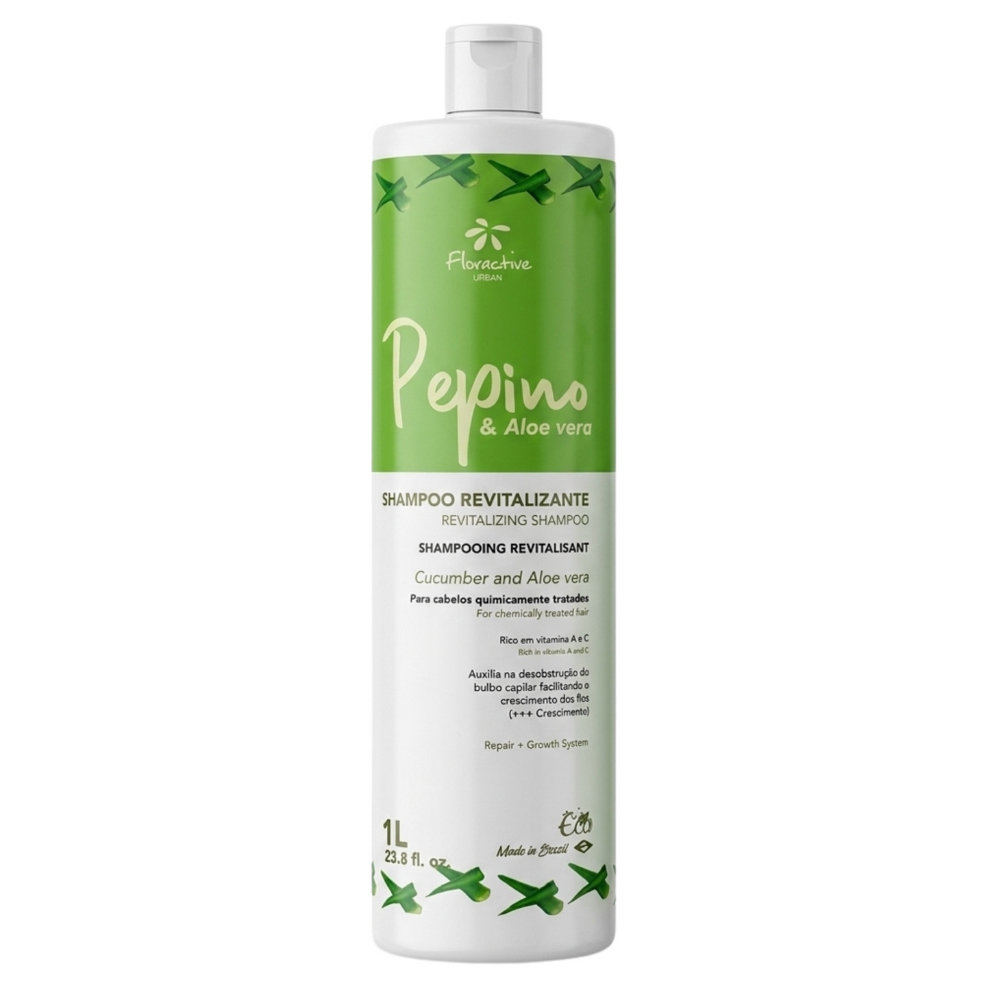 Floractive Pepino Cucumber & Aloe Vera Revitalising Growth Shampoo 1000ml