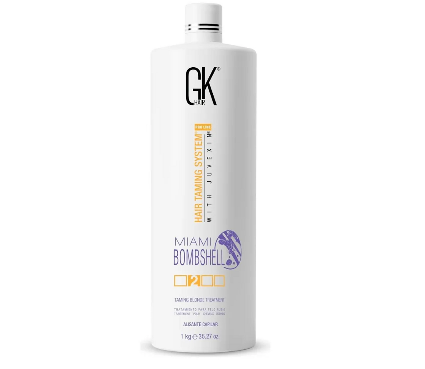 GK Hair Miami Bombshell Hair Taming Blond Treatment System With Juvexin 1000ml