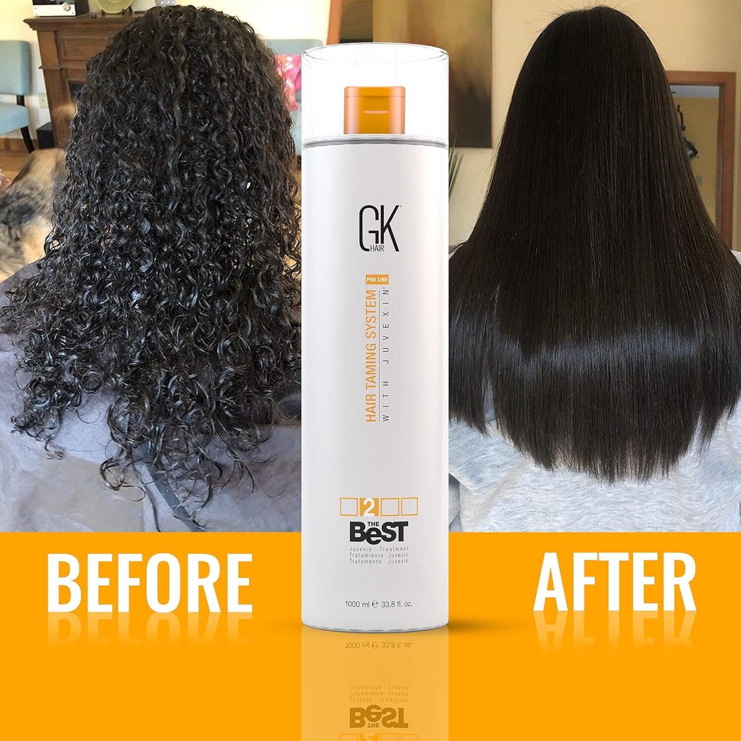 GK Hair The Best Keratin Hair Treatment Taming System With Juvexin 1000ml