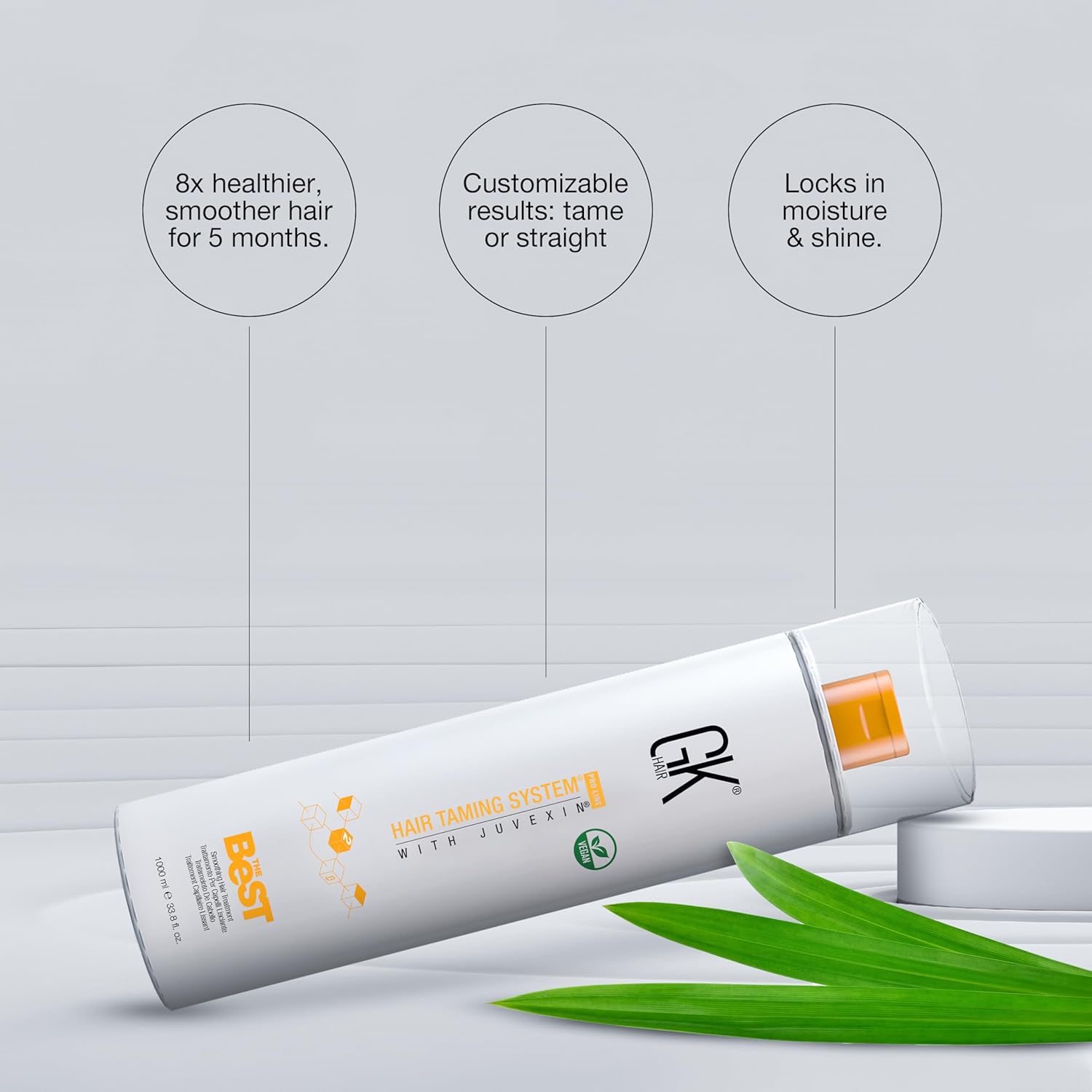 GK Hair The Best Keratin Hair Treatment Taming System With Juvexin 1000ml