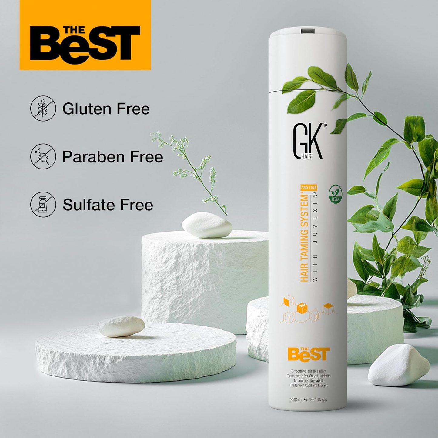 GK Hair The Best Keratin Hair Treatment Taming System With Juvexin 300ml
