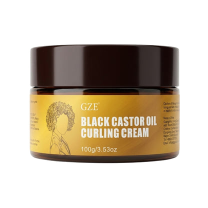 GZE Black Castor Oil Curling Cream 100g