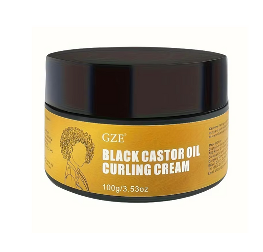 GZE Black Castor Oil Curling Cream 100g