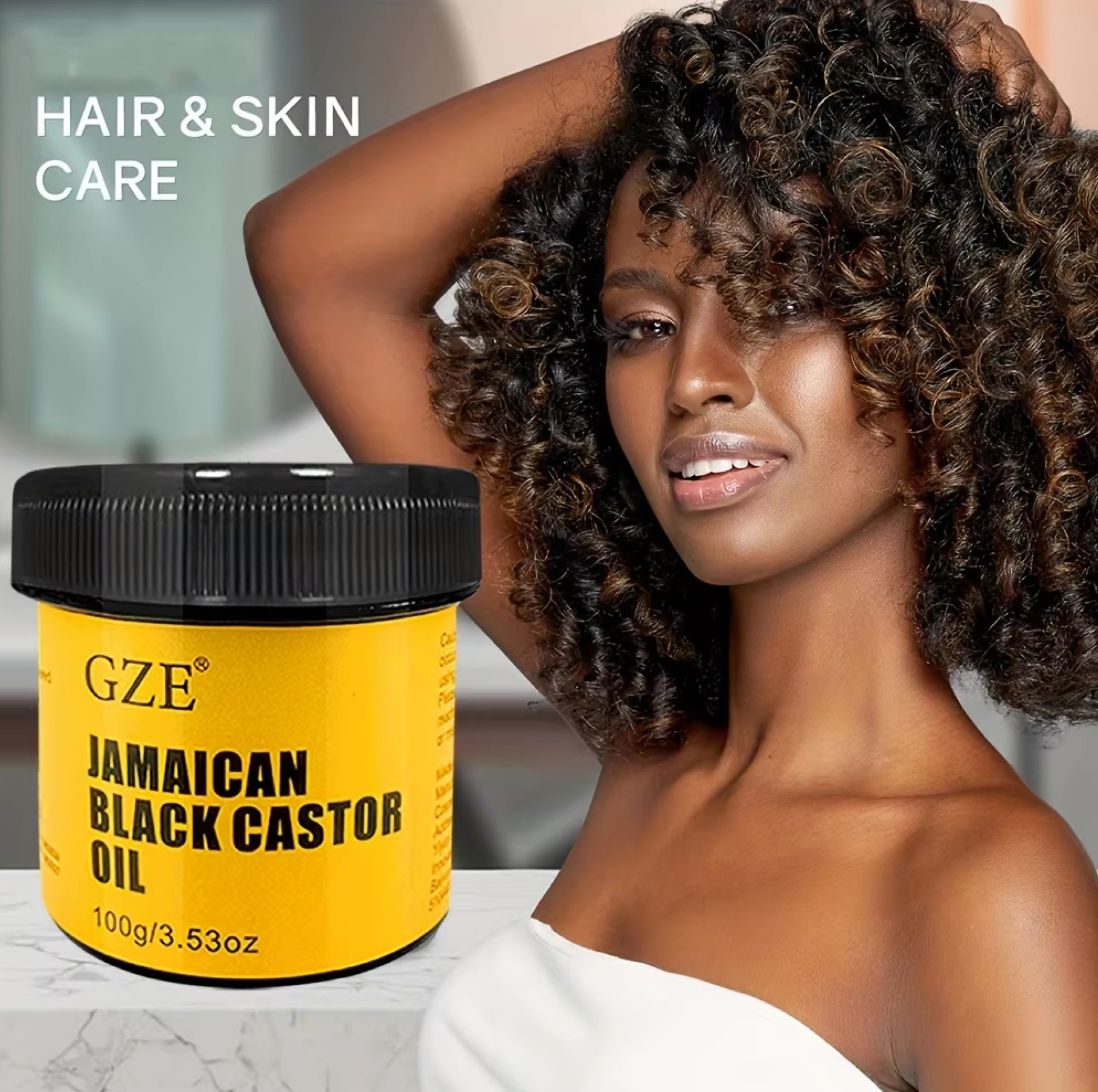 GZE Jamaican Black Castor Oil Hair Skin & Nails 100g