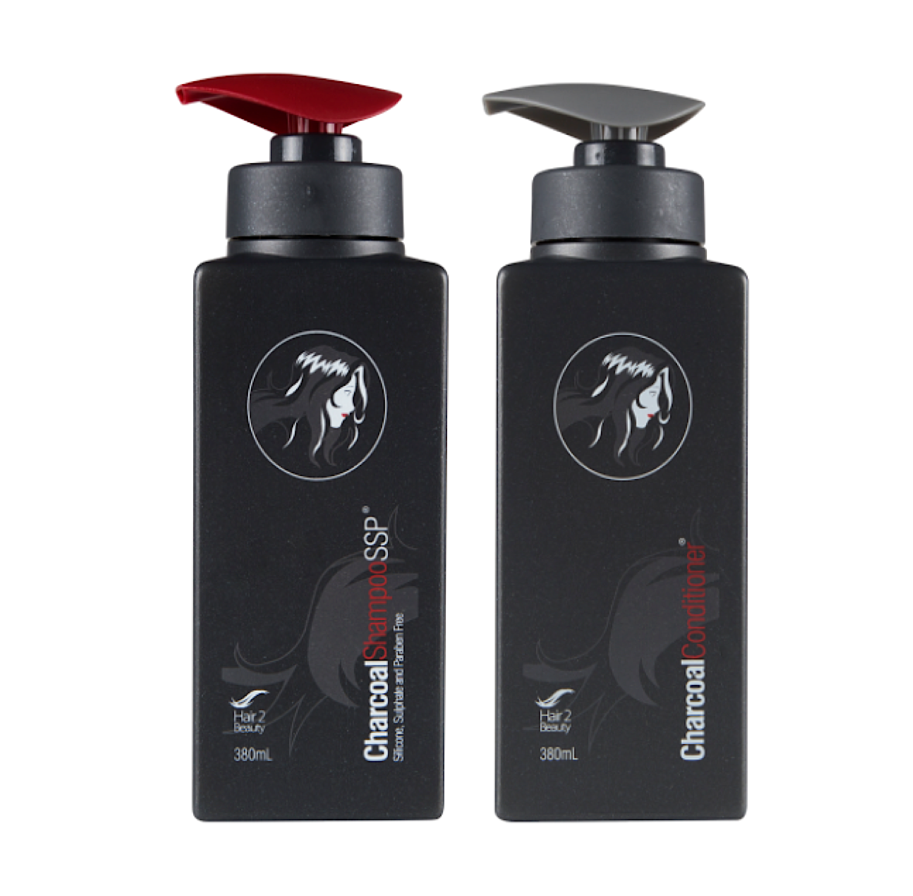H2B Charcoal Shampoo SSP and Charcoal Conditioner 380ml