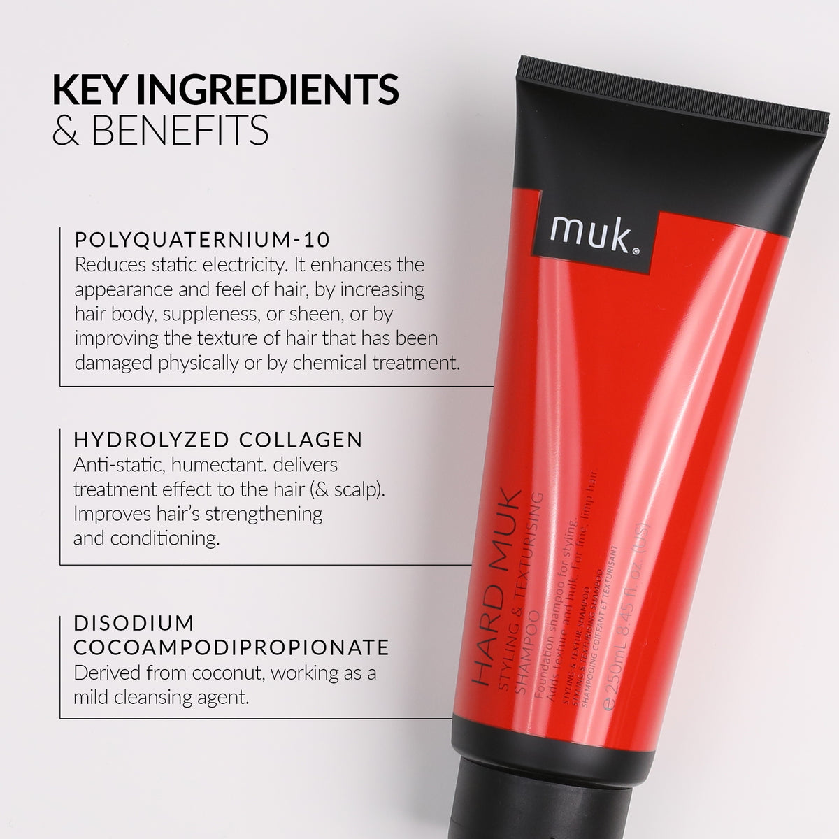 Muk Hard Muk Styling and Texturising Shampoo 1000ml (2pc)