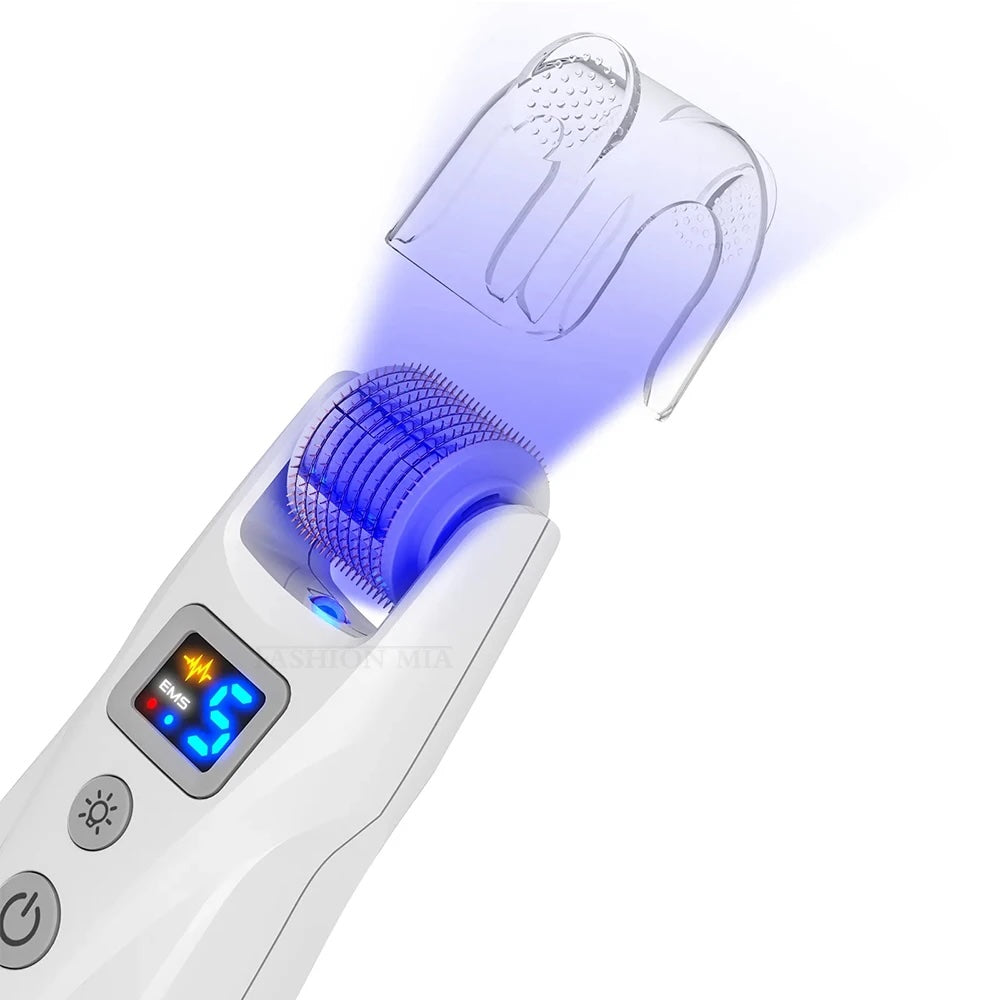 Hair Growth Derma Roller EMS Microneedling for Hair and Skin