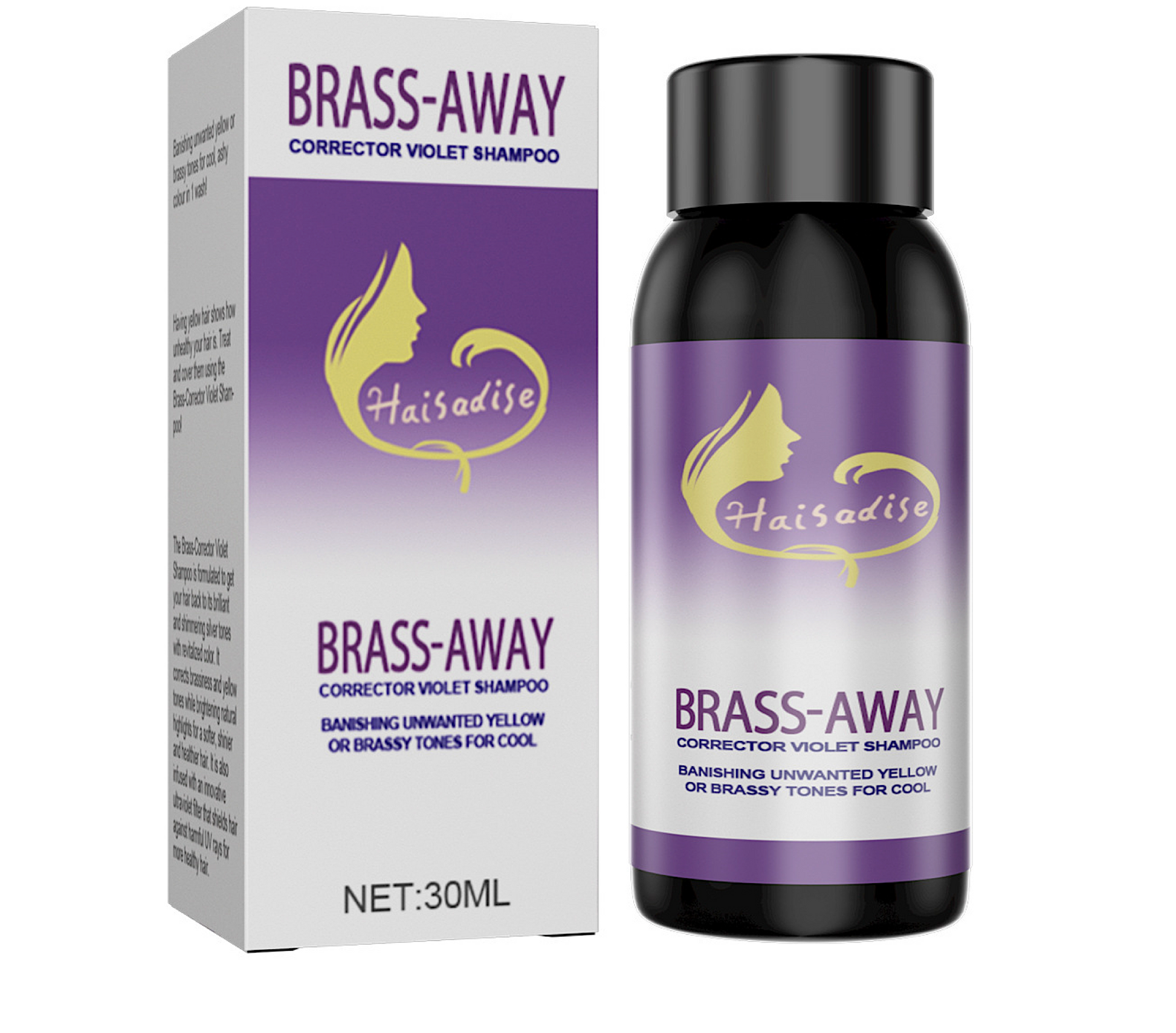 Haisadise Brass Away Corrector Violet Shampoo 30ml