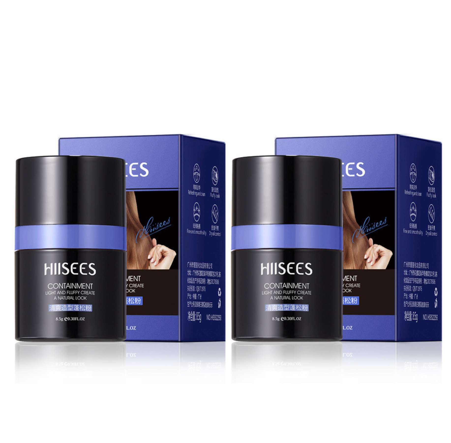 Hiisees Containment Fluffy Hair Powder 8.5g duo