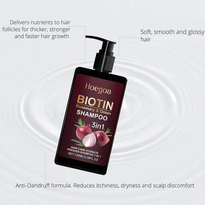 Hoegoa 3 In 1 Biotin Rosemary and Onion Shampoo 100g