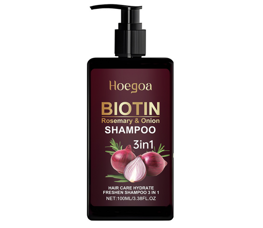 Hoegoa 3 In 1 Biotin Rosemary and Onion Shampoo 100g