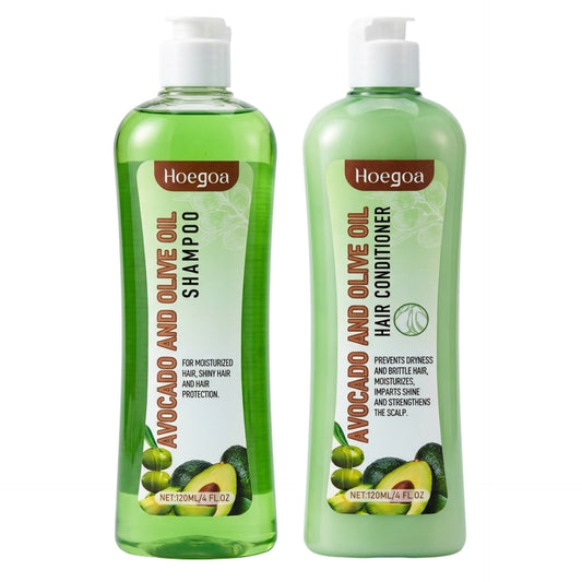 Hoegoa Avocado and Olive Oil Shampoo and Conditioner 120ml