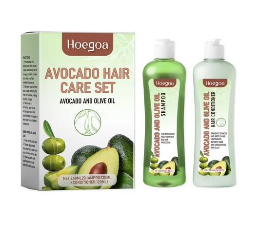 Hoegoa Avocado and Olive Oil Shampoo and Conditioner 120ml 