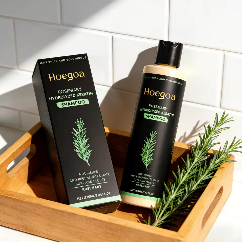 Hoegoa Rosemary Hydrolysed Keratin Shampoo Smoothing and Hair Growth 