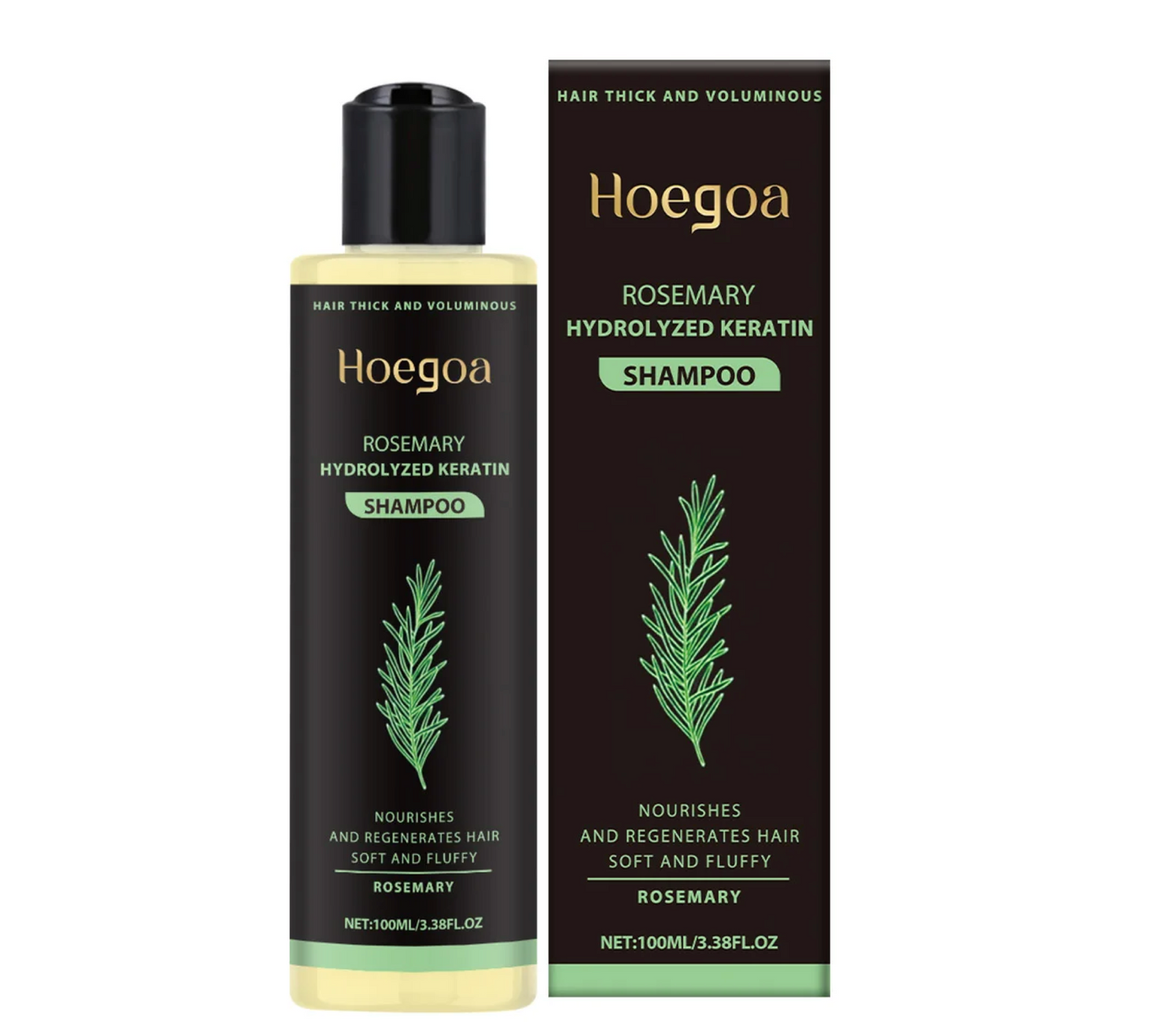 Hoegoa Rosemary Hydrolysed Keratin Shampoo Smoothing and Hair Growth 100ml