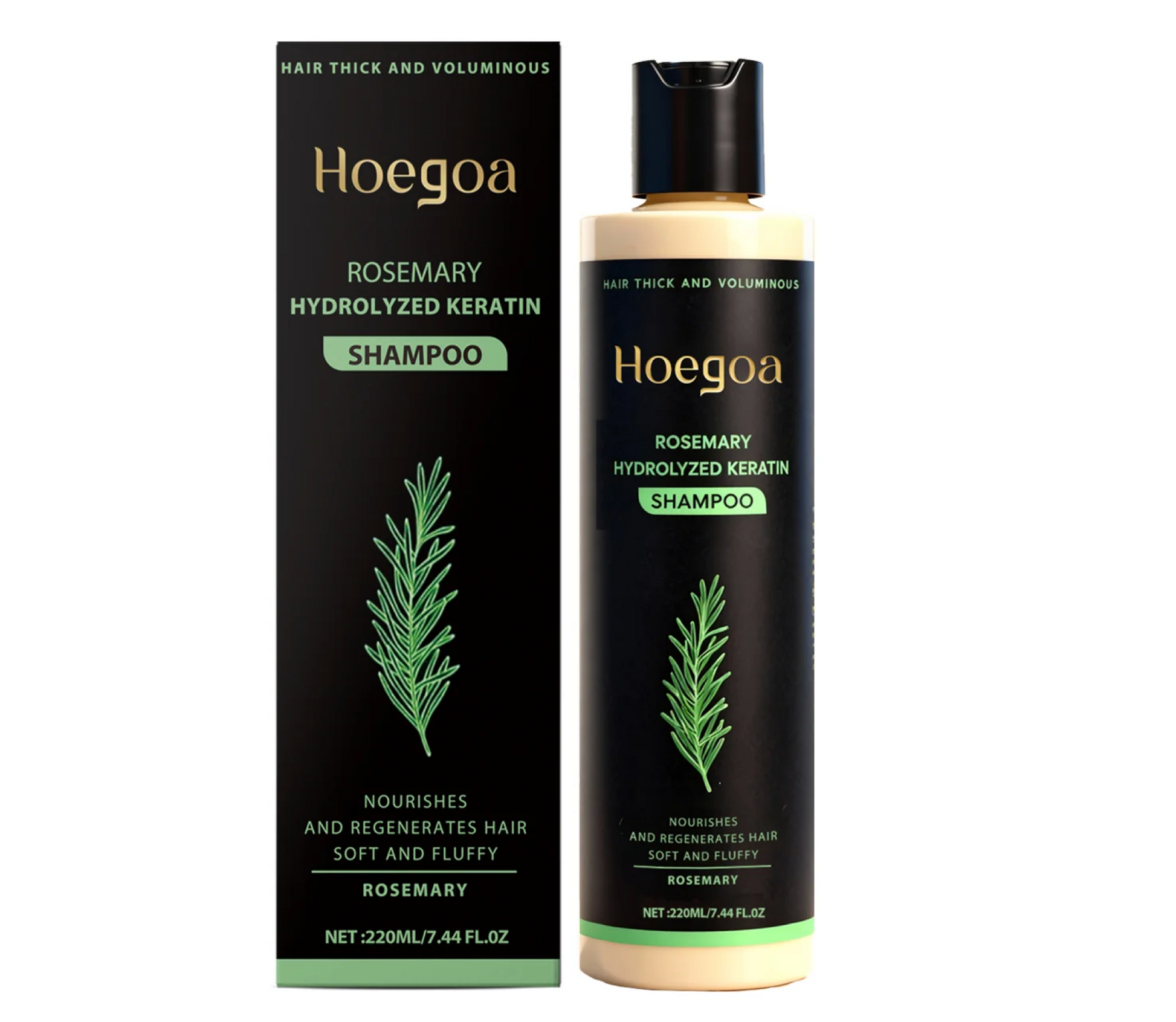 Hoegoa Rosemary Hydrolysed Keratin Shampoo Smoothing and Hair Growth 