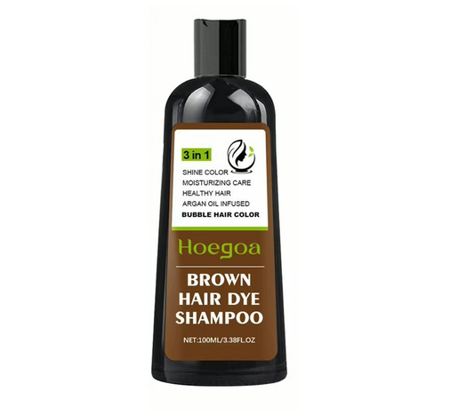 Hoegoa Brown Hair Dye 3 In 1 Shampoo 100ml
