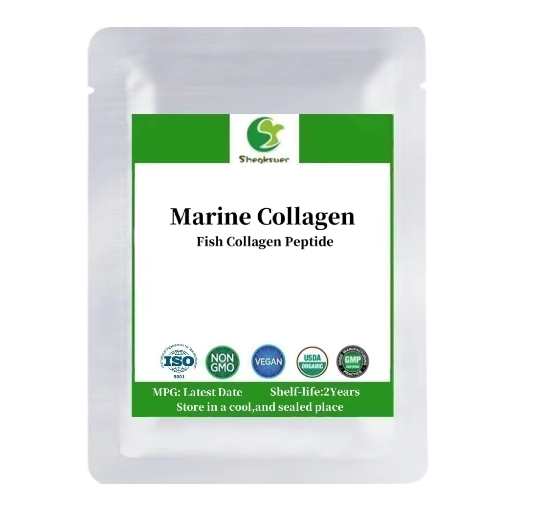 Hydrolyzed Marine Fish Collagen Peptide Powder 50g