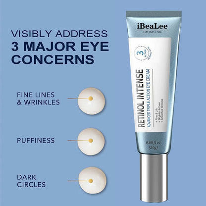 Ibealee Retinol Intense Advanced Triple Action Eye Cream 20g