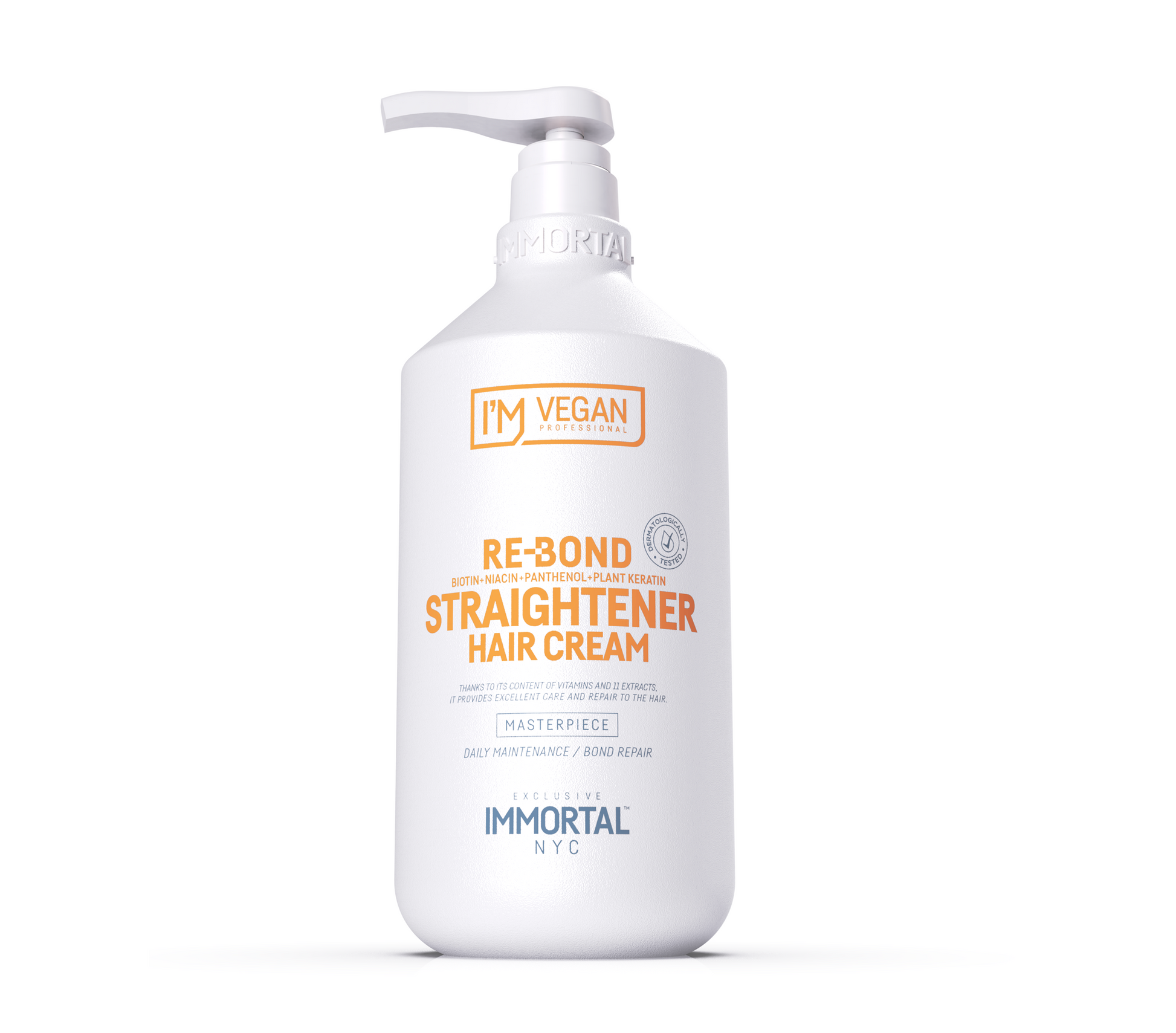 Immortal NYC I'm Vegan Re-Bond Keratin Straightening Hair Cream 1000ml