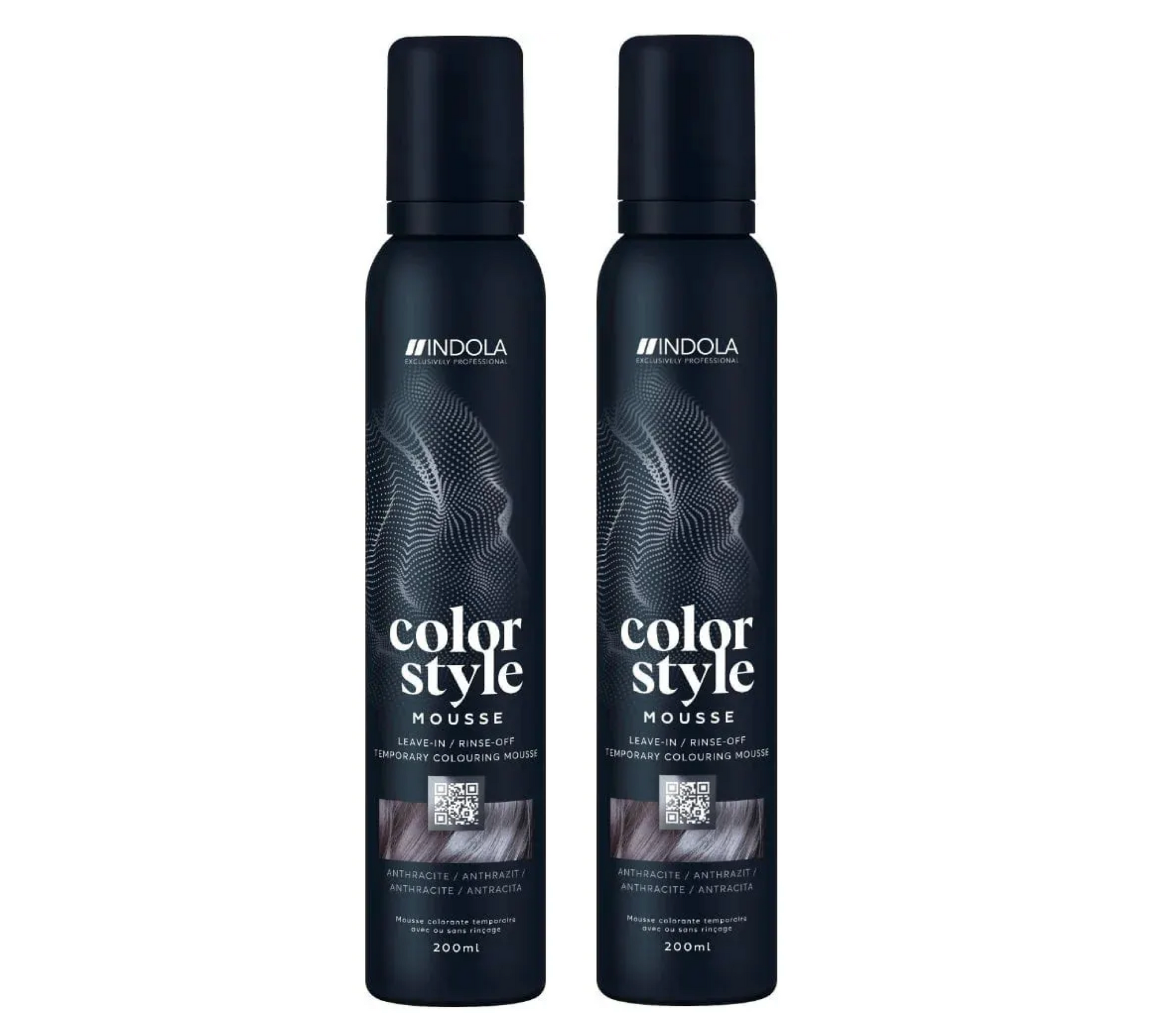 Indola Colour Style Mousse Anthracite 200ml (2pc)