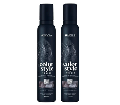 Indola Colour Style Mousse Anthracite 200ml (2pc)