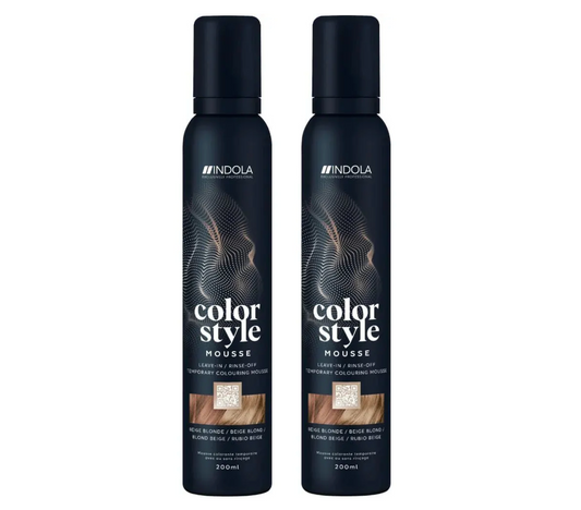 Indola Colour Style Mousse Beige Blonde 200ml (2pc)