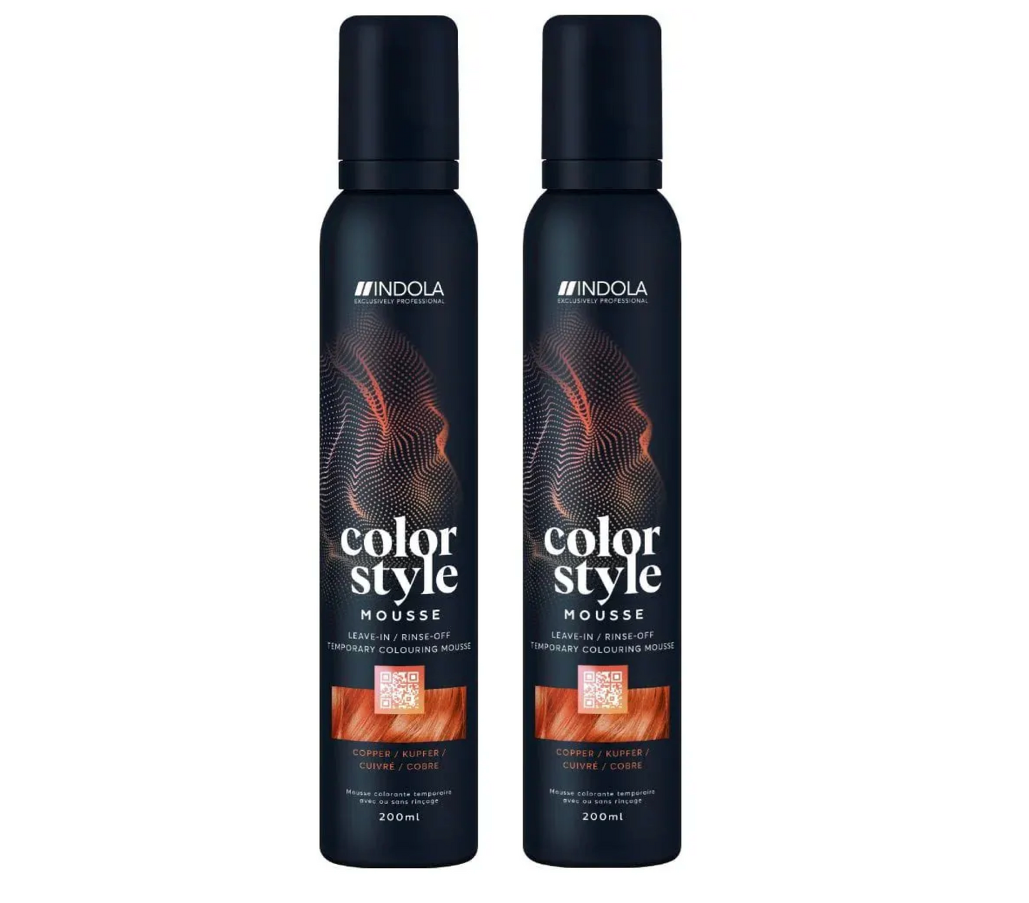 Indola Colour Style Mousse Copper 200ml (2pc)