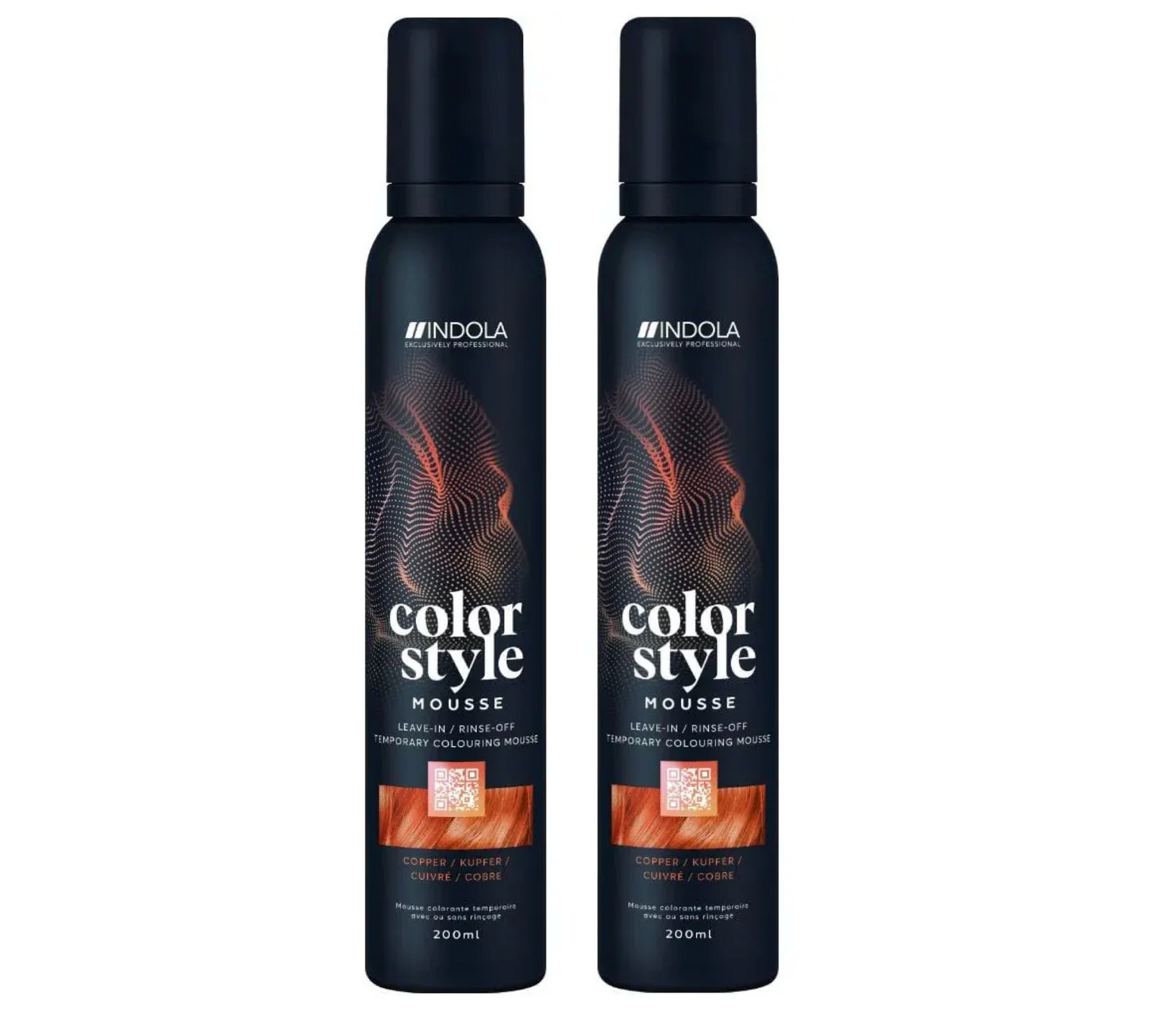Indola Colour Style Mousse Copper 200ml (2pc)