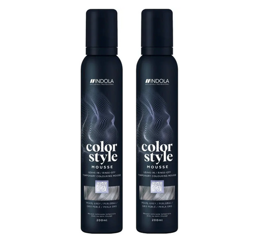 Indola Colour Style Mousse Pearl Grey 200ml (2pc)