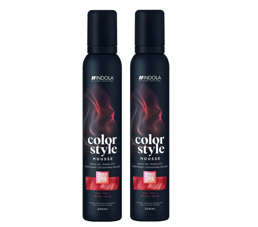 Indola Colour Style Mousse Red 200ml (2pc)