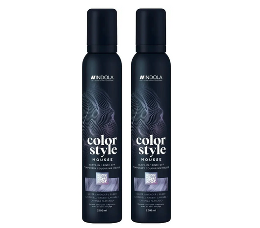 Indola Colour Style Mousse Silver Lavender 200ml (2pc)