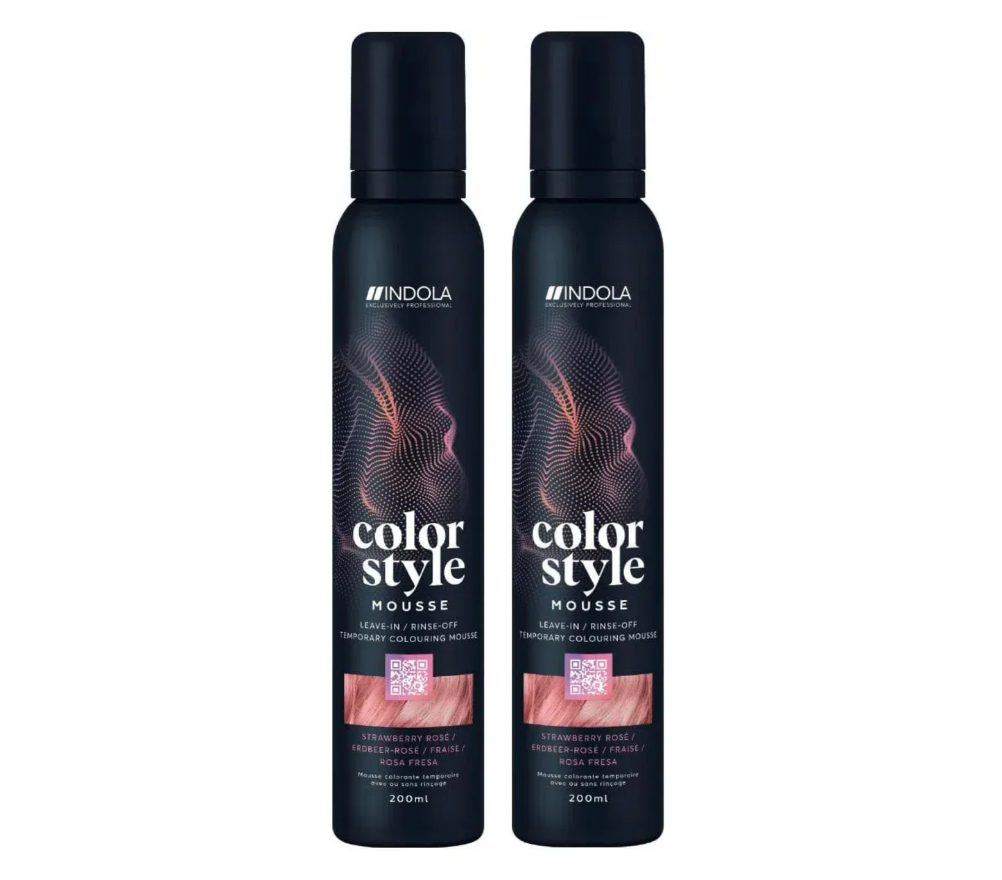 Indola Colour Style Mousse Strawberry Rose 200ml (2pc)